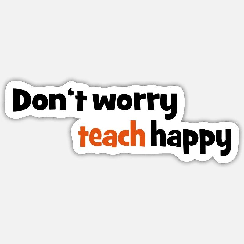 Lehrer - Sticker Größe S (10 x 10 cm) - Mattweiß