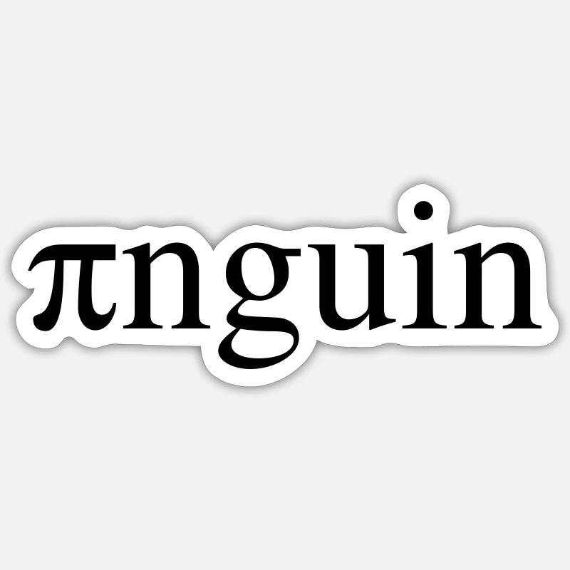 Pinguin - Sticker Größe S (10 x 10 cm) - Mattweiß