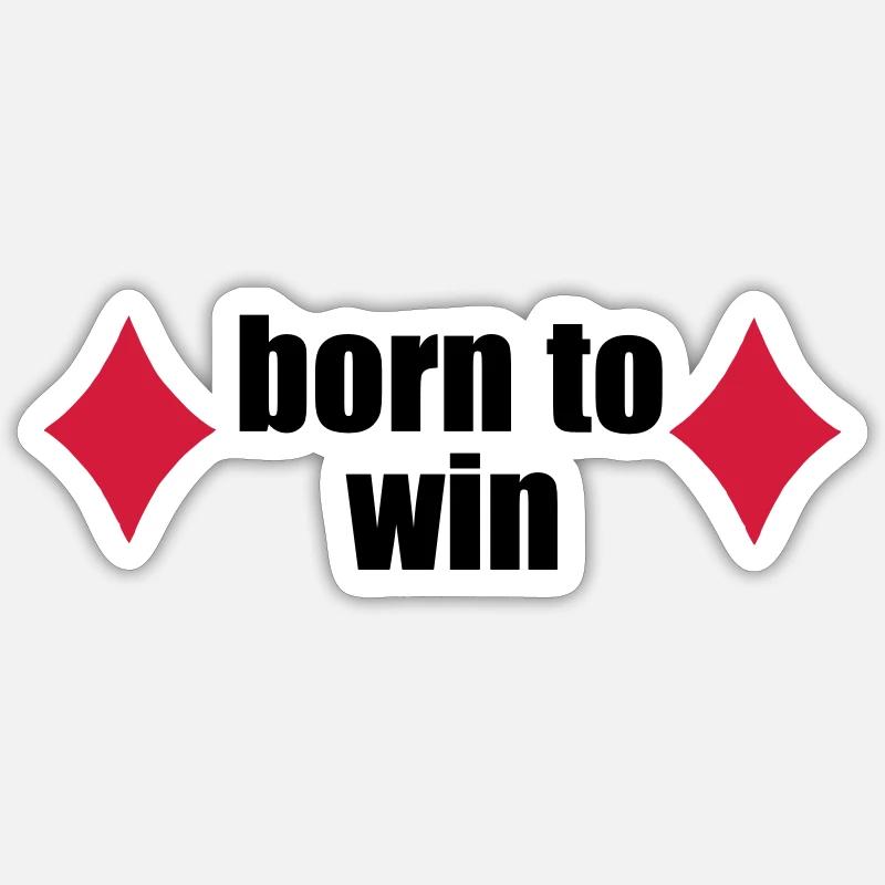 poker - Sticker Größe S (10 x 10 cm) - Mattweiß