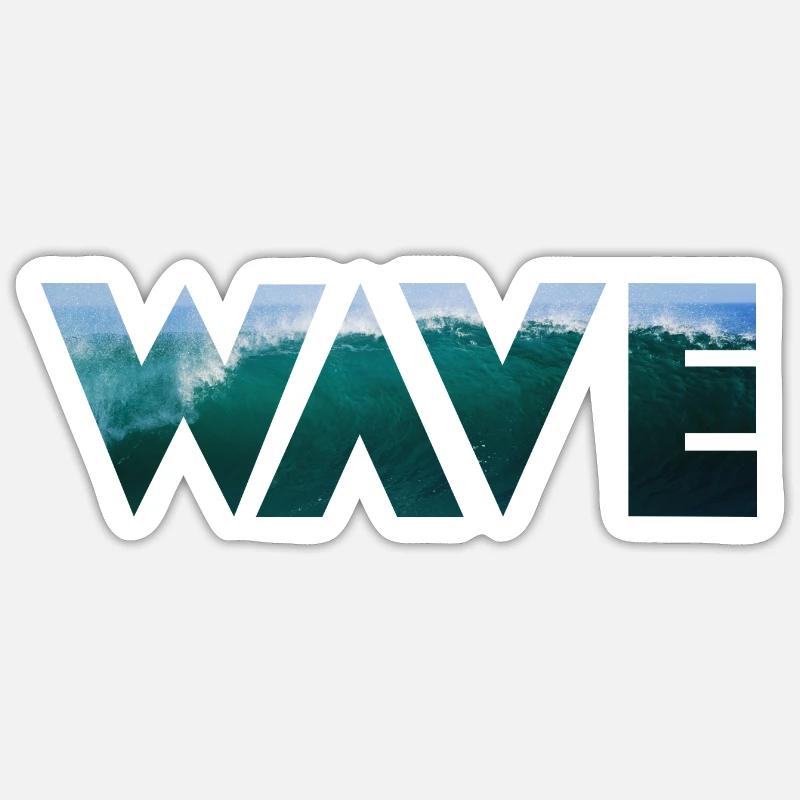 Wave - Welle Sticker size S (10 x 10 cm)