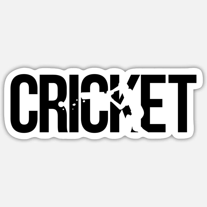 cricket - Sticker Größe S (10 x 10 cm) - Mattweiß