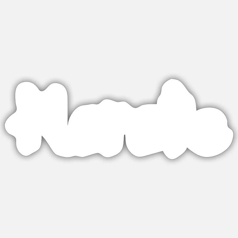 karaté - Sticker taille S (10 x 10 cm) - blanc mat