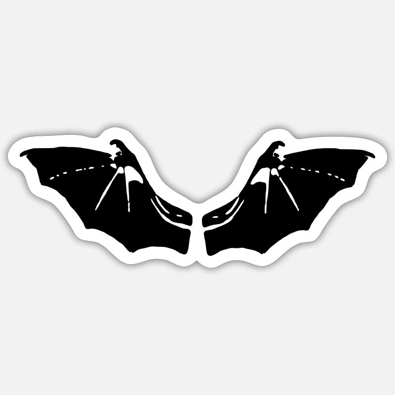 Bat Wings Sticker size S (10 x 10 cm)
