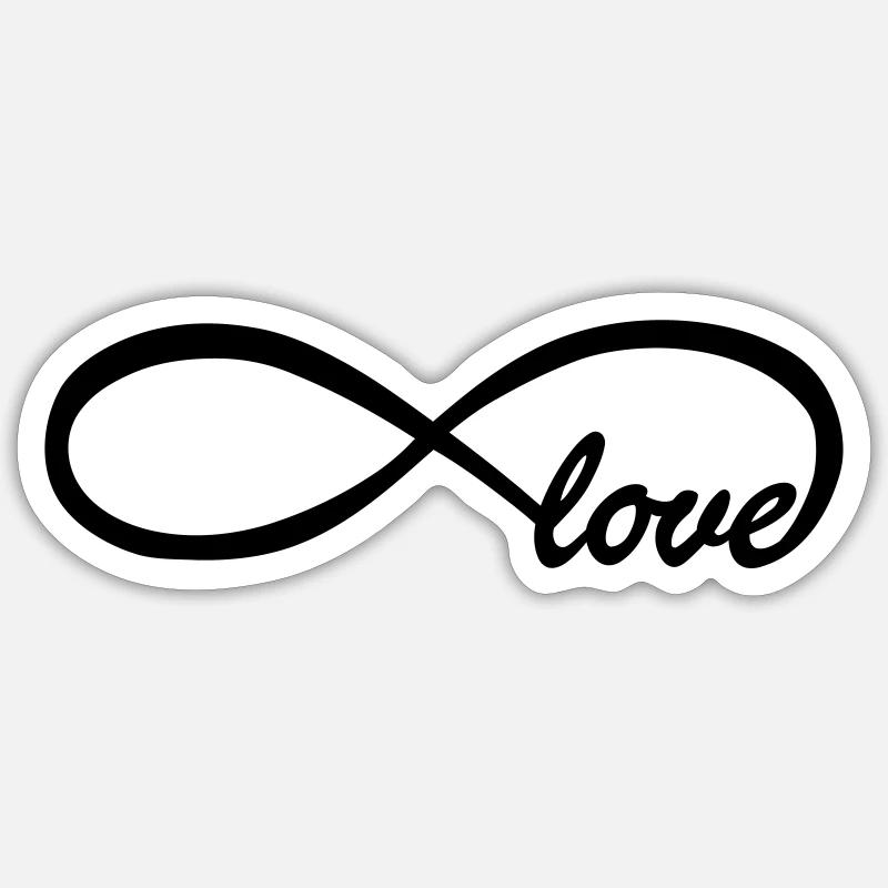 Endless love Sticker size S (10 x 10 cm)
