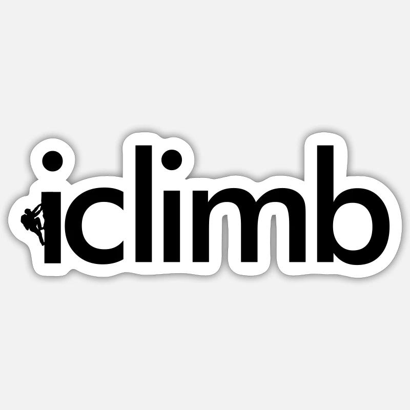 I climb Sticker Größe S (10 x 10 cm)