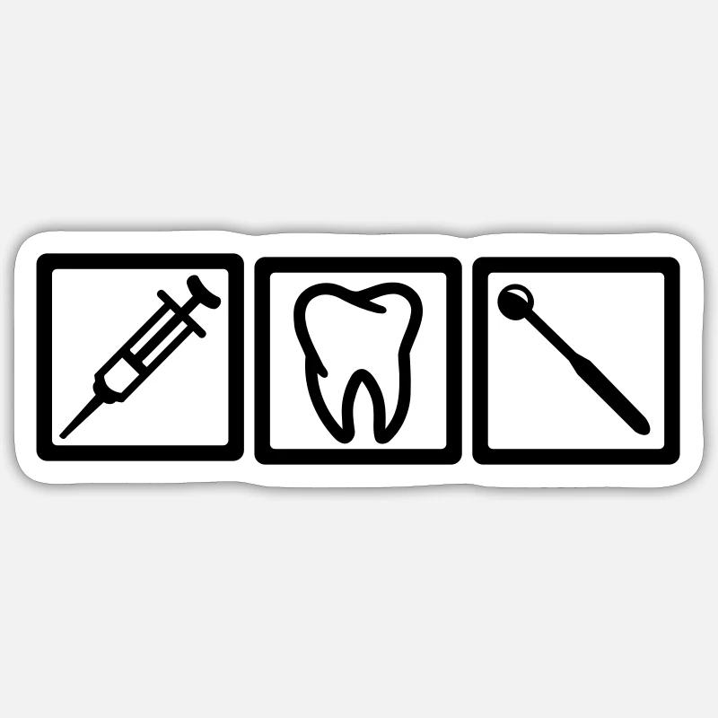 Dentist Sticker size S (10 x 10 cm)