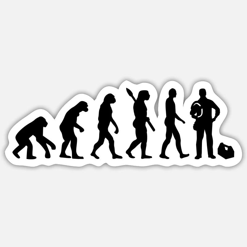 Evolution Electrician Sticker size S (10 x 10 cm)