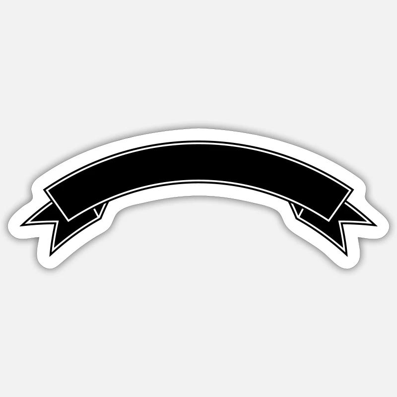 Banner - Sticker Größe S (10 x 10 cm) - Mattweiß