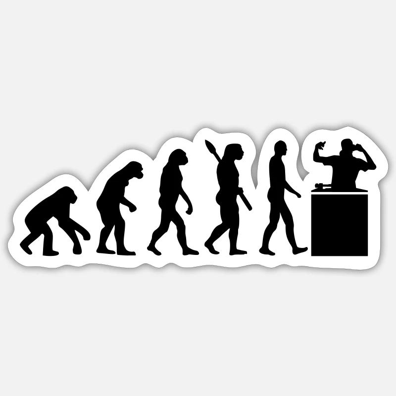 Evolution DJ Sticker Größe S (10 x 10 cm)