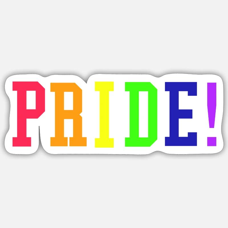 Pride - Sticker Größe S (10 x 10 cm) - Mattweiß