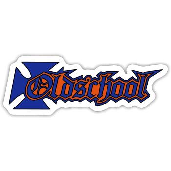 Old School - style - cool - Sticker Größe S (10 x 10 cm) - Mattweiß - Vorne