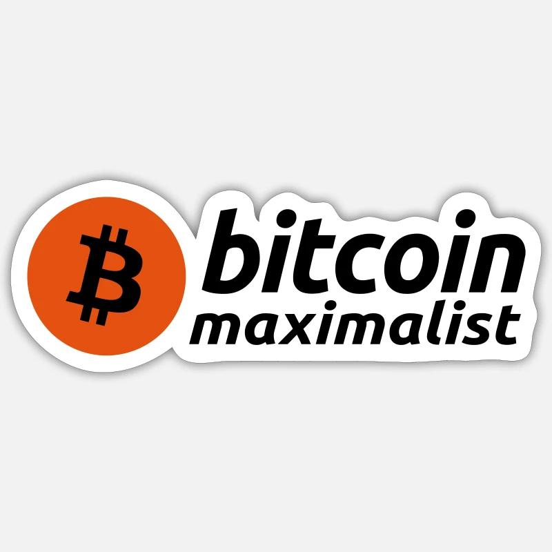 Bitcoin Maximalist logo icon Sticker size S (10 x 10 cm)