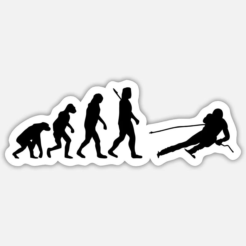 Evolution Alpine Ski Sticker Größe S (10 x 10 cm)