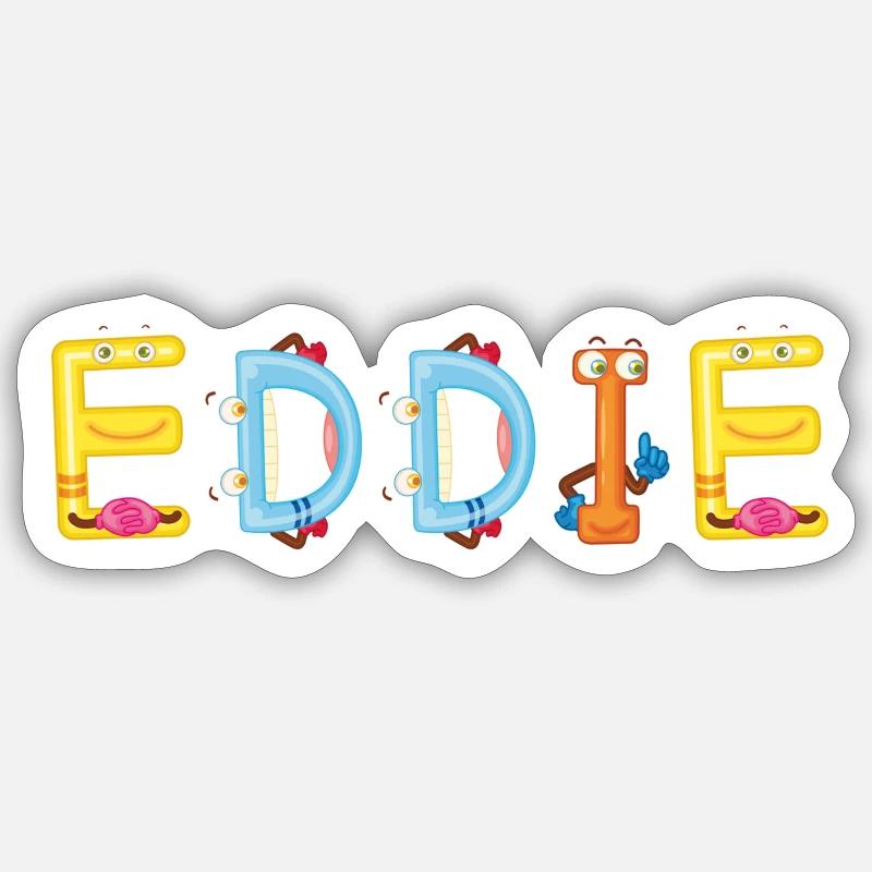 Eddie - Sticker size S (10 x 10 cm) - white matte
