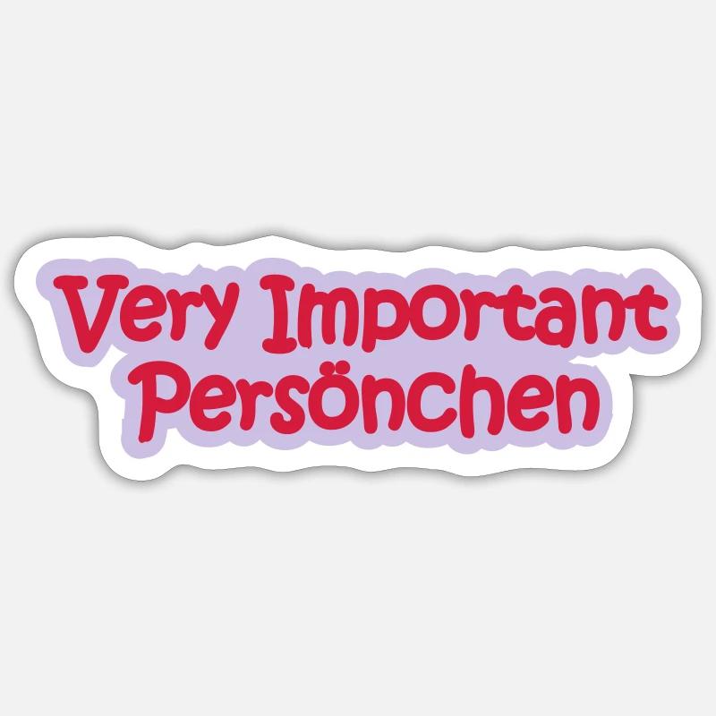 VIP Babysprüche - Sticker Größe S (10 x 10 cm) - Mattweiß