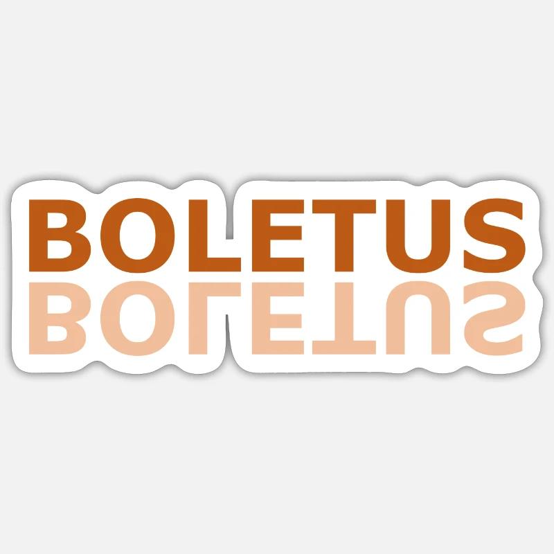 BOLETUS - Sticker size S (10 x 10 cm) - white matte