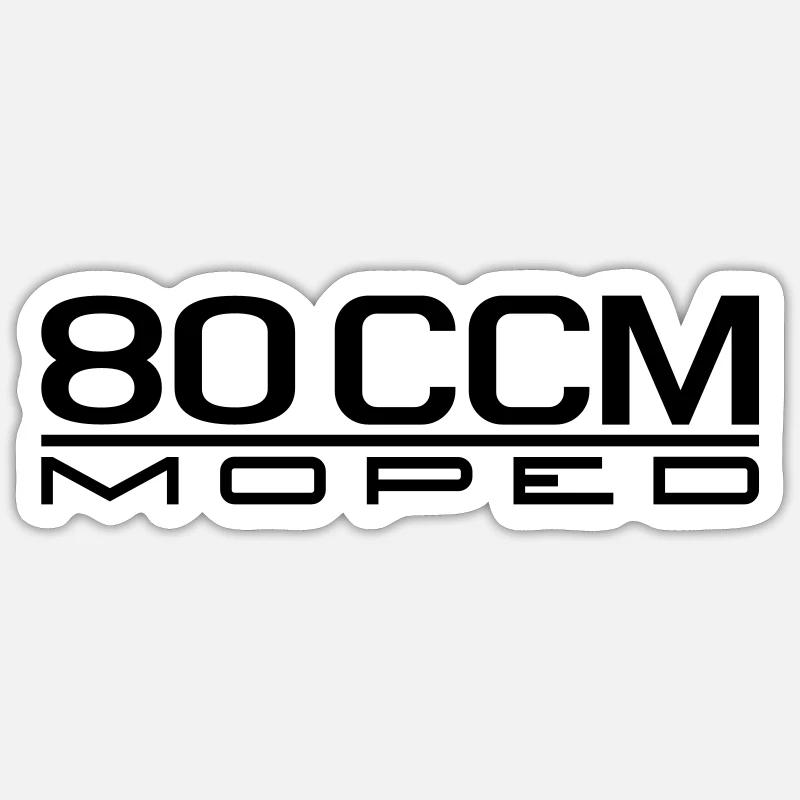 80 ccm Moped Emblem Sticker size S (10 x 10 cm)
