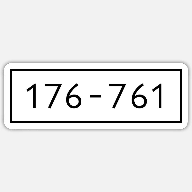 Panzerknacker 6 numbers group costumes carnival Sticker size S (10 x 10 cm)