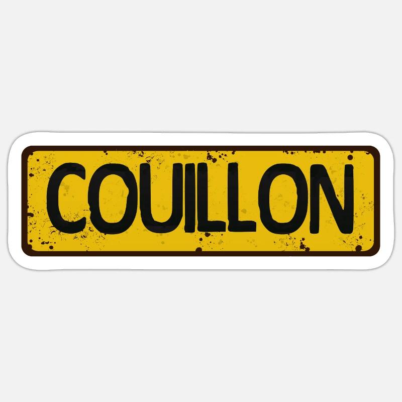 lässchen beleidigung Humor Panel Platte Sticker Größe S (10 x 10 cm)