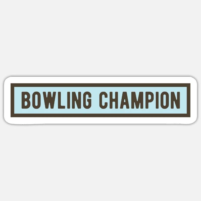 bowling Sticker taille S (10 x 10 cm)