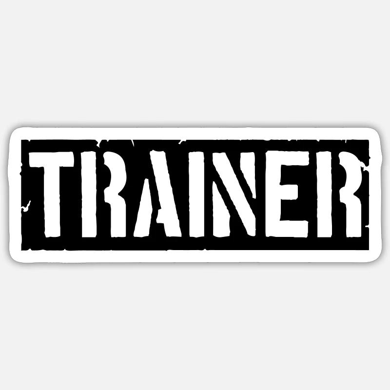 Bar logo trainer Sticker size S (10 x 10 cm)
