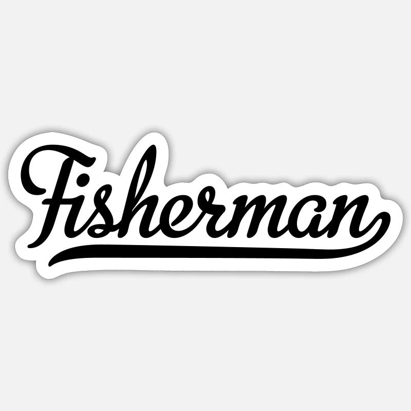 Fischer - Sticker taille S (10 x 10 cm) - blanc mat