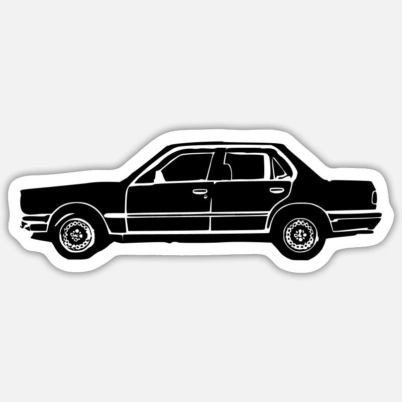E30 Edit 1 - Sticker size S (10 x 10 cm) - white matte