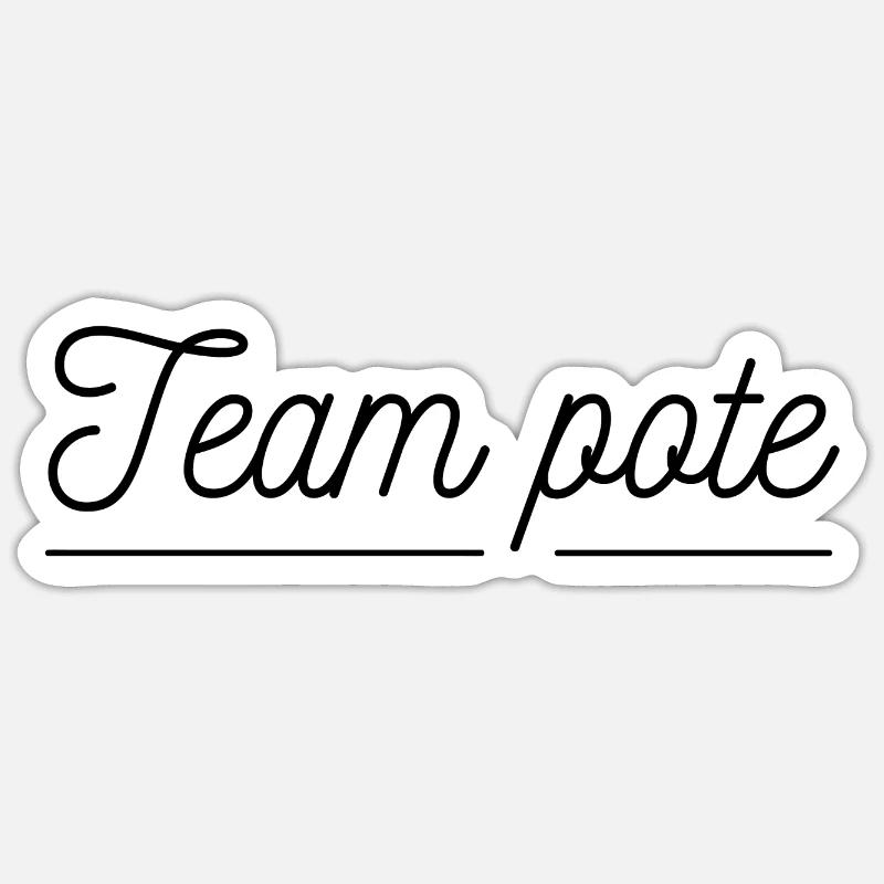 Buddy team, buddy band - Sticker size S (10 x 10 cm) - white matte
