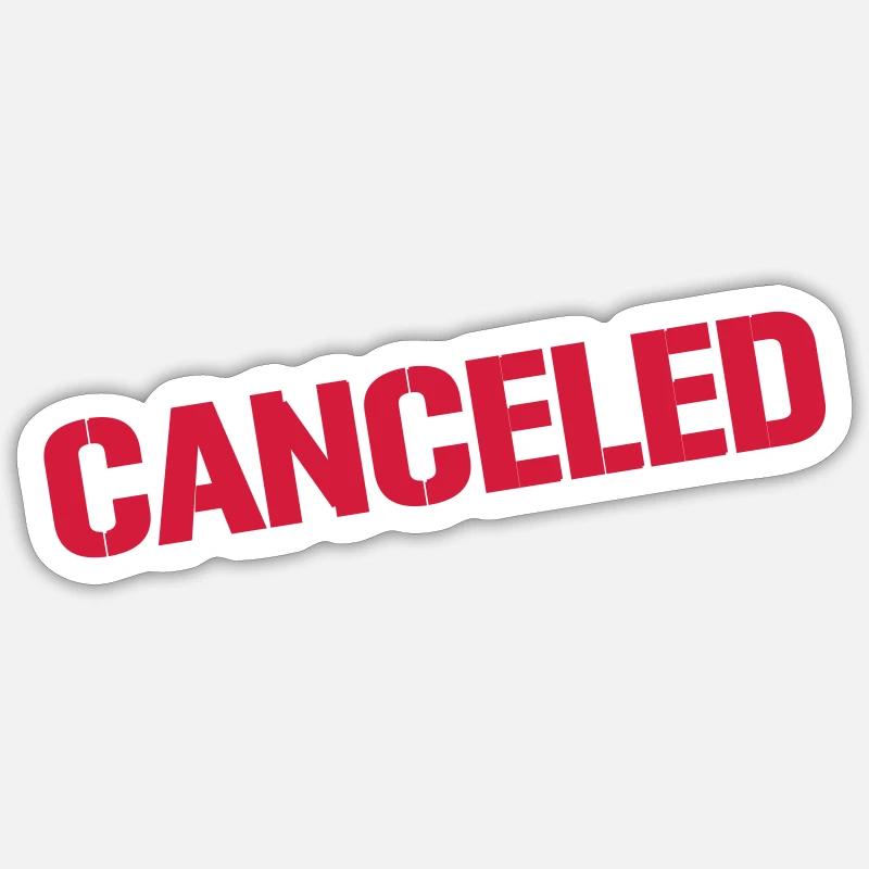 CANCELED - Sticker Größe S (10 x 10 cm) - Mattweiß