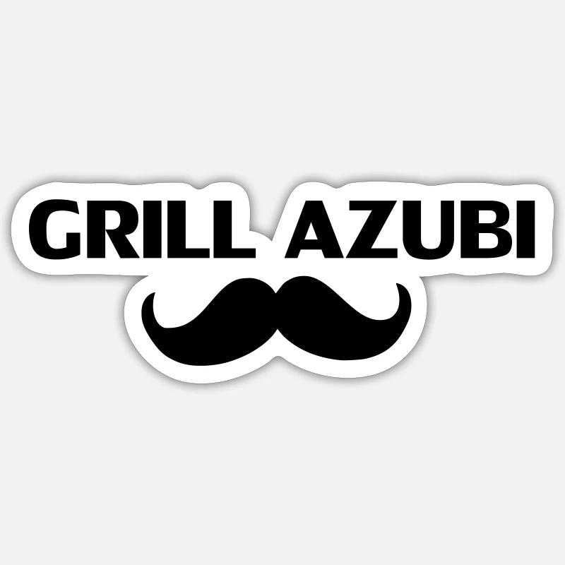 Grill Azubi Sticker Größe S (10 x 10 cm)