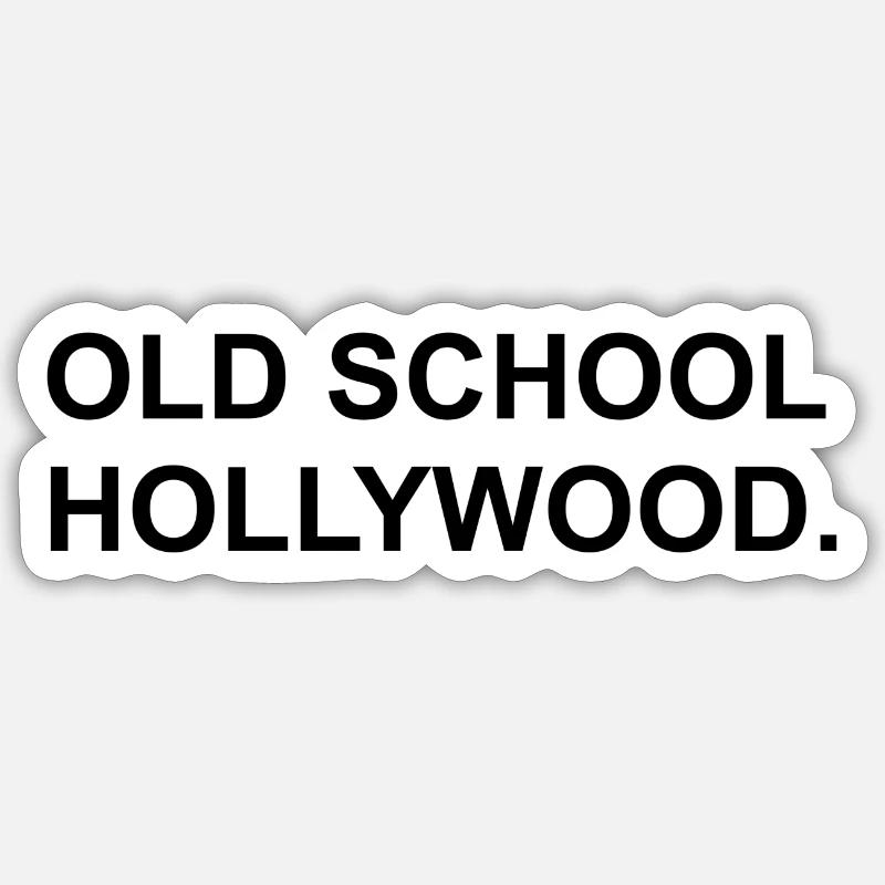 Vecchia scuola di Hollywood Sticker formato S (10 x 10 cm)
