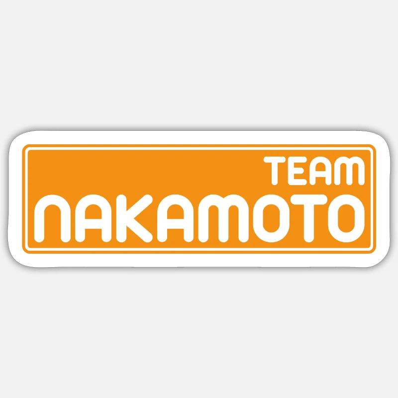 Équipe Satoshi Nakamoto - Sticker taille S (10 x 10 cm) - blanc mat