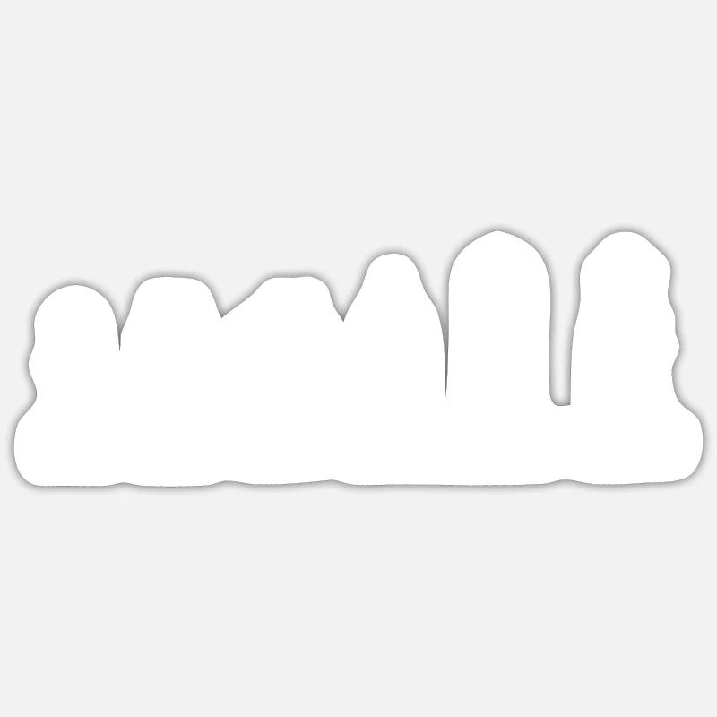 Schach - Sticker Größe S (10 x 10 cm) - Mattweiß