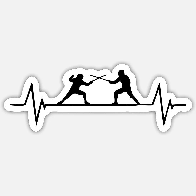 Passion de l’escrime ECG Sticker taille S (10 x 10 cm)