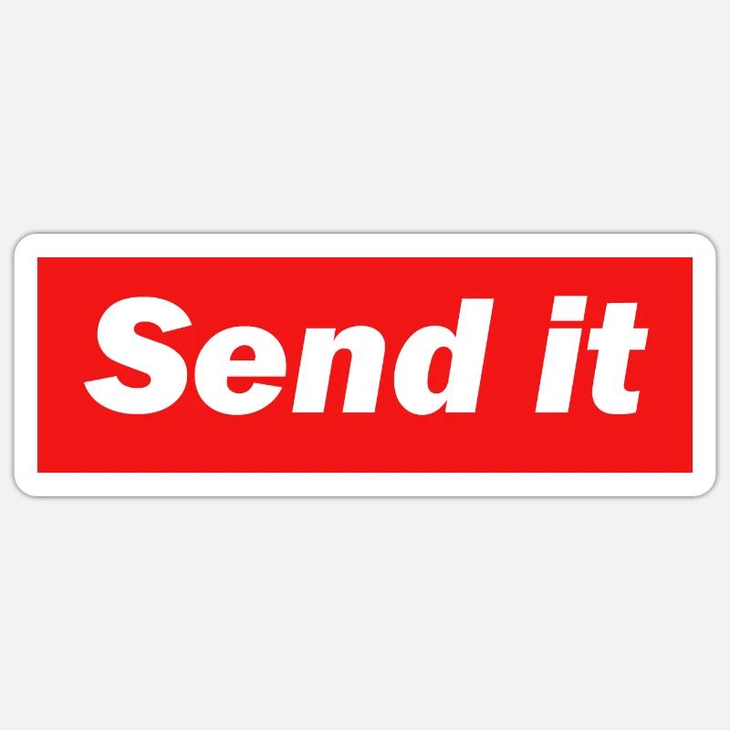 Send it - Sticker size S (10 x 10 cm) - white matte