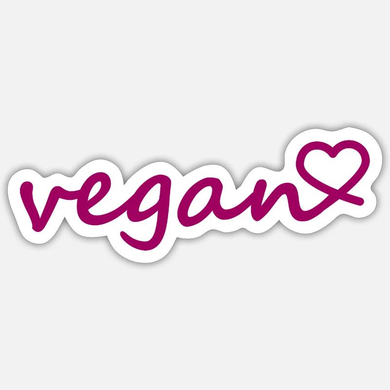 Vegan Plants Saying Gift - Sticker size S (10 x 10 cm) - white matte