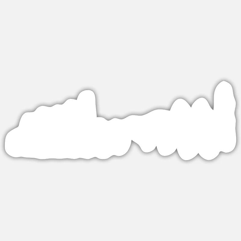 Gymnastics Evolution Turnen Turnerin Turner Flick - Sticker taille S (10 x 10 cm) - blanc mat