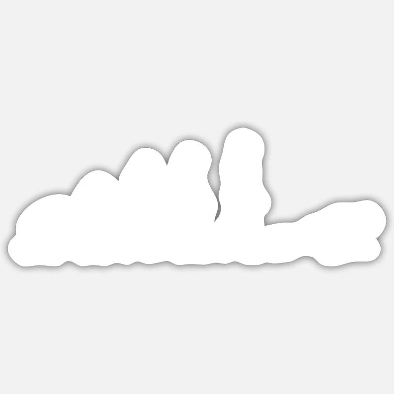 Evolution Liegestütz Sticker Größe S (10 x 10 cm)