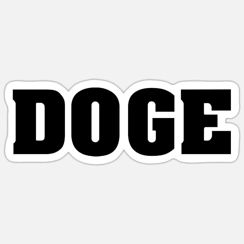 Doge Münze Krypto Sticker Größe S (10 x 10 cm)