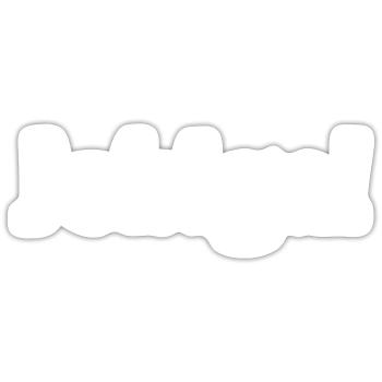 Balkans - Saying - Jebiga - Sticker size S (10 x 10 cm) - white matte - Front