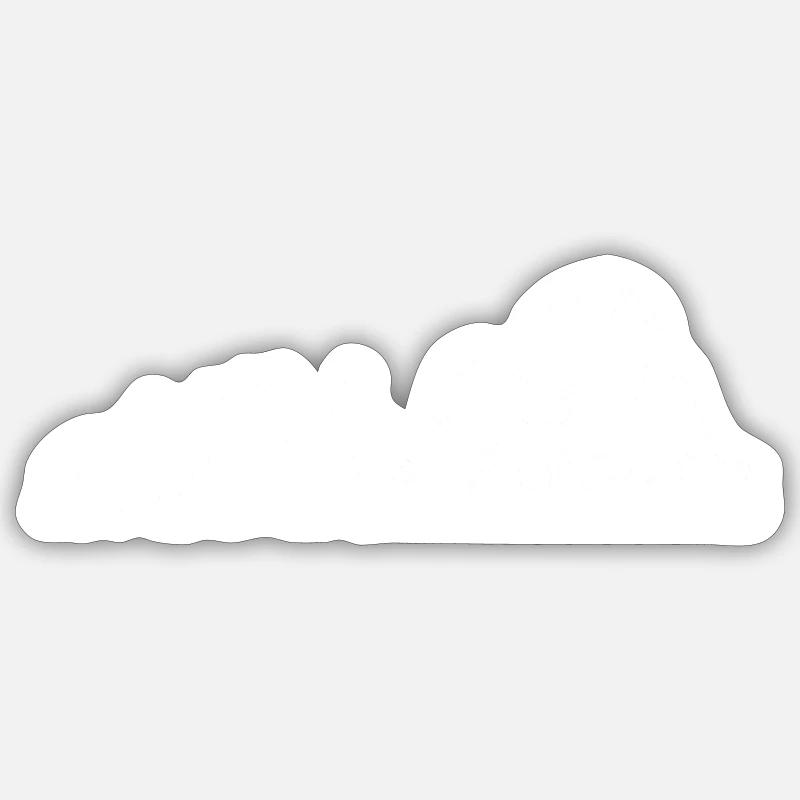roller coaster - Sticker size S (10 x 10 cm) - white matte