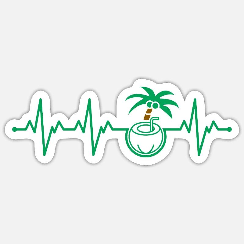 coconut Sticker size S (10 x 10 cm)