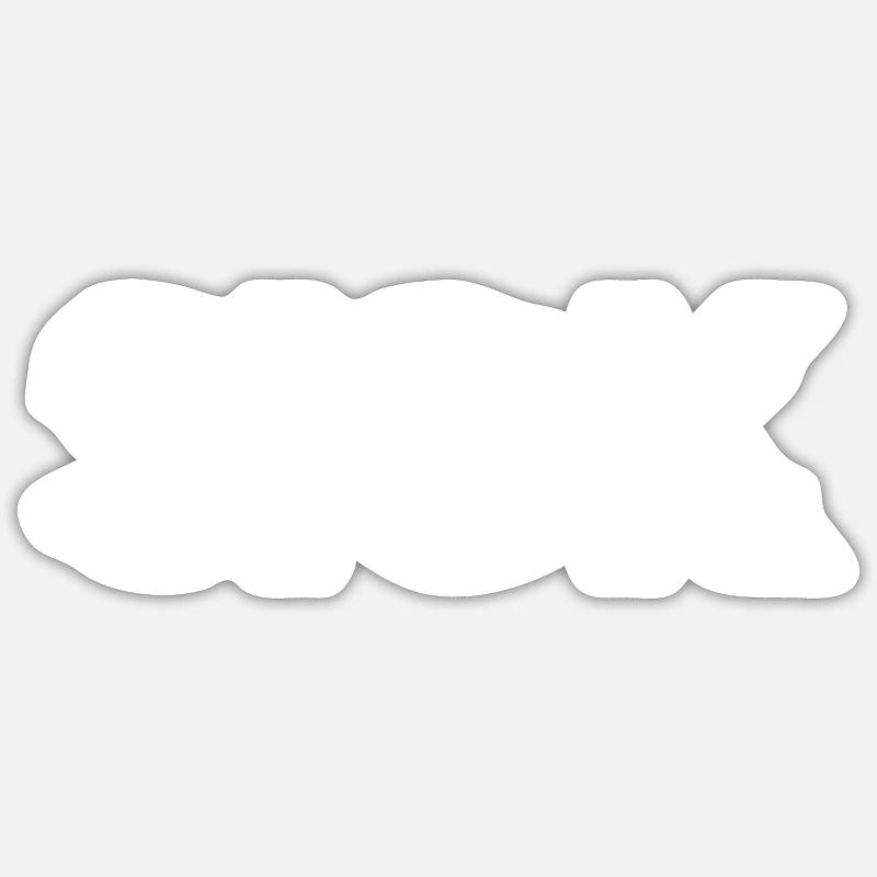 SICK Krass Angesagter Spruch - Sticker Größe S (10 x 10 cm) - Mattweiß
