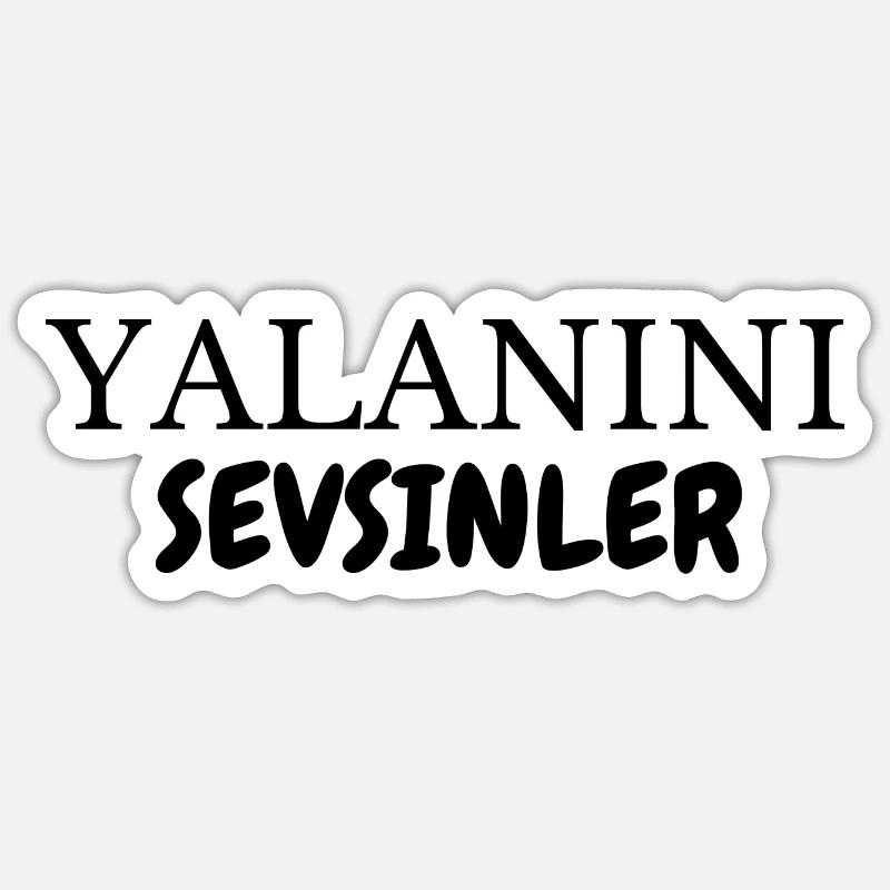 Türkce Türkisch Hediyelik Geschenkidee Sticker Größe S (10 x 10 cm)