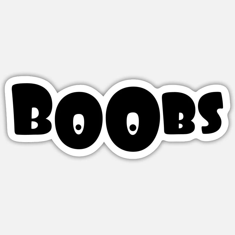 Boobs Sticker size S (10 x 10 cm)