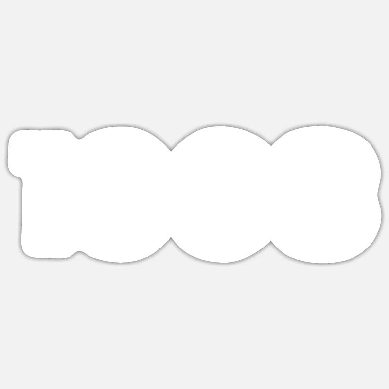 1968 - Sticker size S (10 x 10 cm) - white matte
