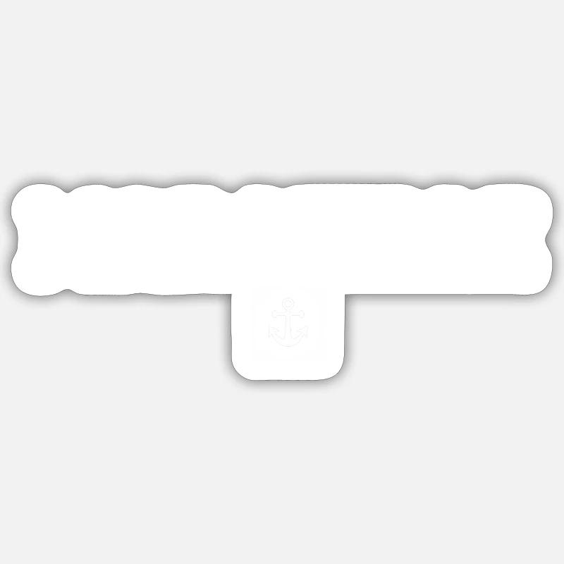 Marseille anchor medallion - Sticker size S (10 x 10 cm) - white matte