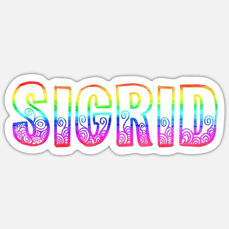 sigrid rs regenbogen Sticker Größe S (10 x 10 cm)