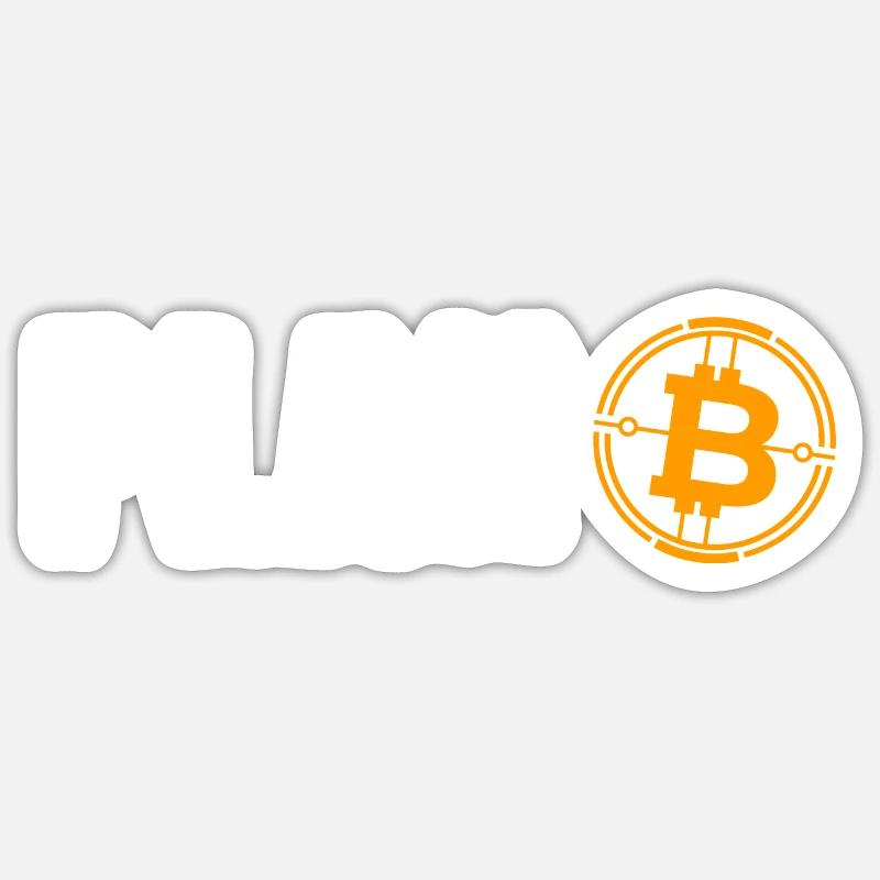 BTC Plan B - Sticker Größe S (10 x 10 cm) - Mattweiß