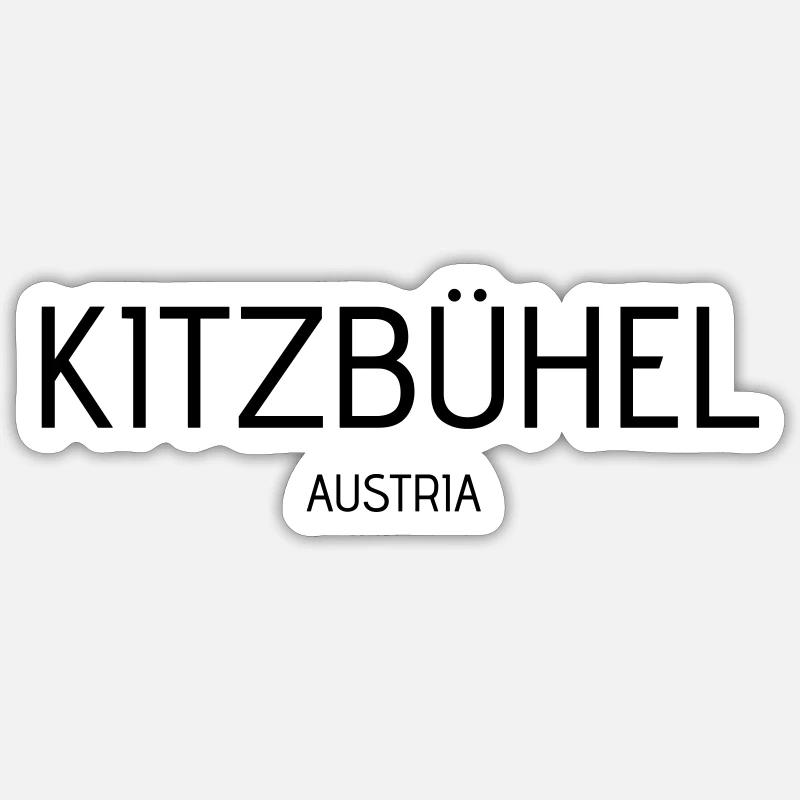 kitzbuehel - Sticker Größe S (10 x 10 cm) - Mattweiß